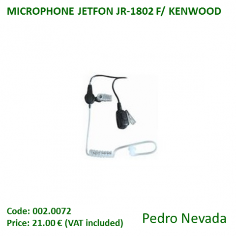 MICROPHONE JETFON JR-1802 F/ KENWOOD - Pedro Nevada