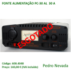 FONTE DE ALIMENTAÇÃO PC-30 AL 30 A - Pedro Nevada