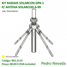 KIT DE RADIAIS SOLARCON GPK-1 P/ ANTENA A-99 - Pedro Nevada