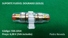 SUPORTE FUSÍVEL DOURADO (GOLD) - Pedro Nevada