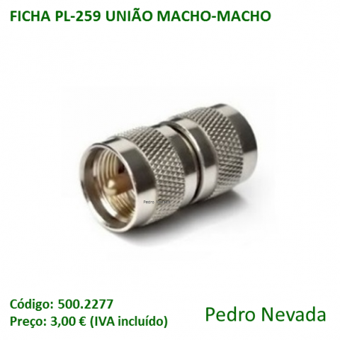 FICHA PL-259 UNIÃO MACHO-MACHO - Pedro Nevada