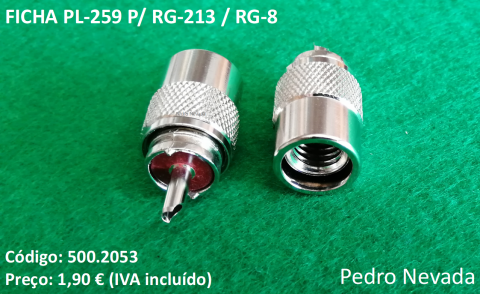 FICHA PL-259 P/ RG-213 / RG-8 - Pedro Nevada