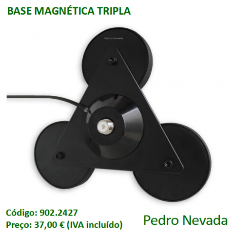 BASE MAGNÉTICA TRIPLA - Pedro Nevada