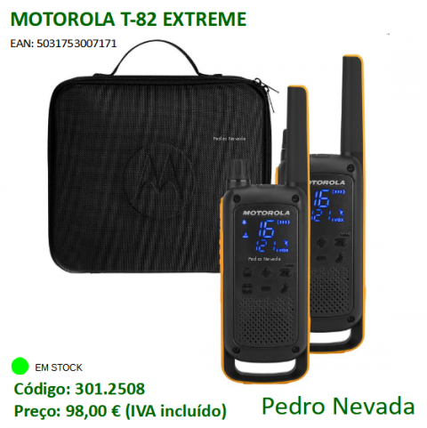 RÁDIO MOTOROLA T-82 EXTREME - Pedro Nevada