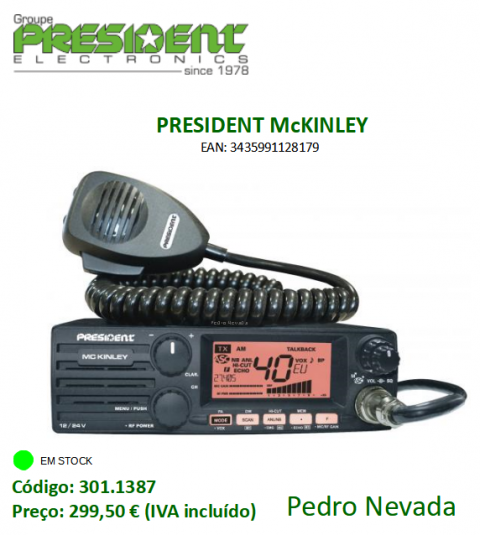 RÁDIO PRESIDENT McKINLEY - Pedro Nevada