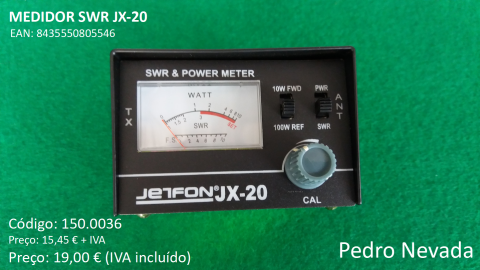 MEDIDOR SWR JX-20 - Pedro Nevada