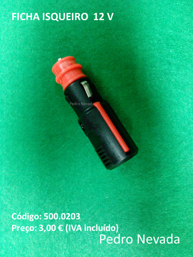 FICHA ISQUEIRO  12 V - Pedro Nevada