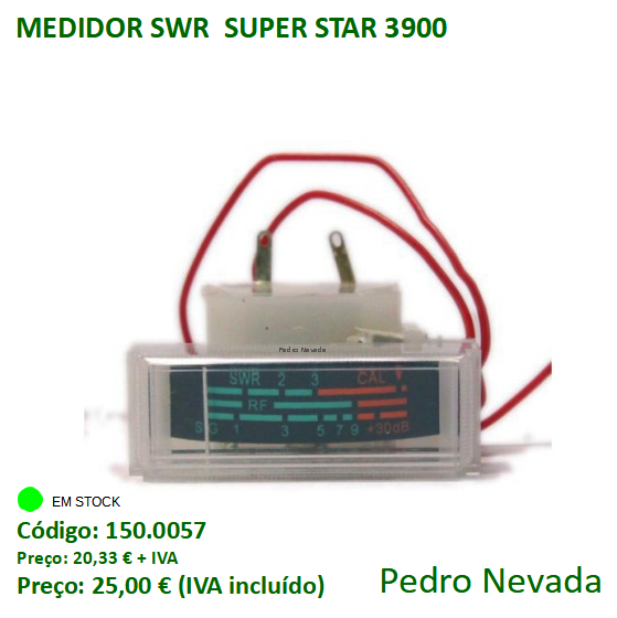 MEDIDOR SWR SUPER STAR 3900 - Pedro Nevada