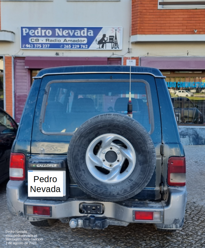 MONTAGEM ANTENA CB JEEP GALLOPER - Pedro Nevada