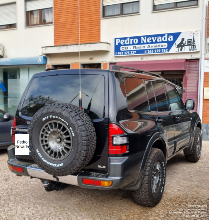 MONTAGEM ANTENA CB MITSUBISHI PAJERO - IMAGEM 1 - Pedro Nevada