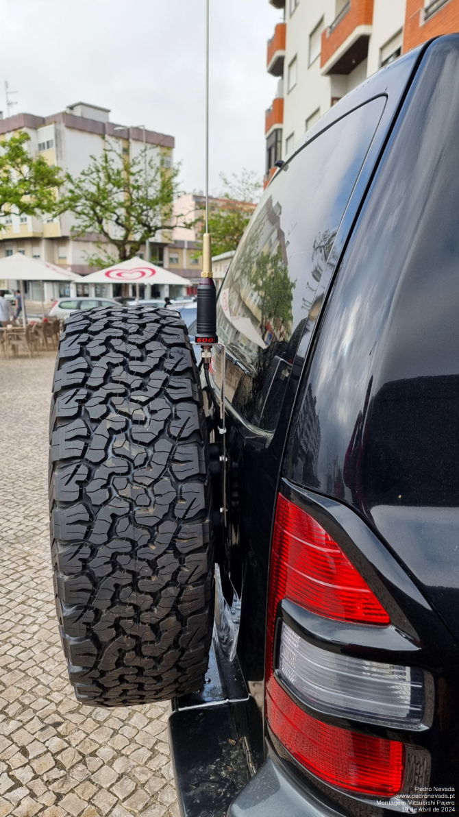 MONTAGEM ANTENA CB MITSUBISHI PAJERO - IMAGEM 2 - Pedro Nevada