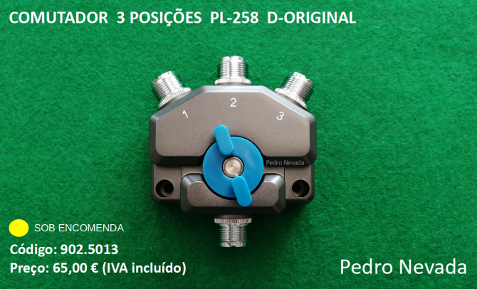 COMUTADOR 3 POSIÇÕES PL-258 D-ORIGINAL - Pedro Nevada