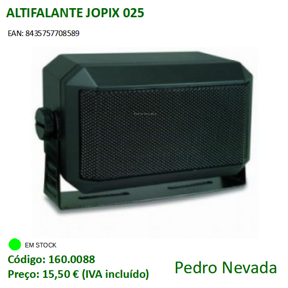 ALTIFALANTE JOPIX 025 - Pedro Nevada