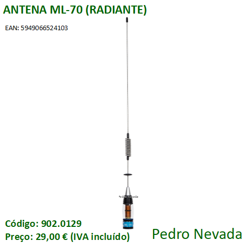 ANTENA ML-70 (RADIANTE) - Pedro Nevada