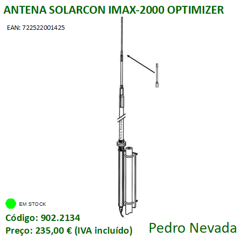 ANTENA SOLARCON IMAX-2000 OPTIMIZER - Pedro Nevada
