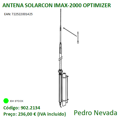 ANTENA SOLARCON IMAX-2000 C/ OPTIMIZER - Pedro Nevada