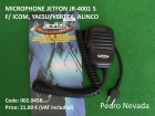 MICROPHONE JETFON JR-4001 S F/ ICOM, YAESU/VERTEX, ALINCO - Pedro Nevada