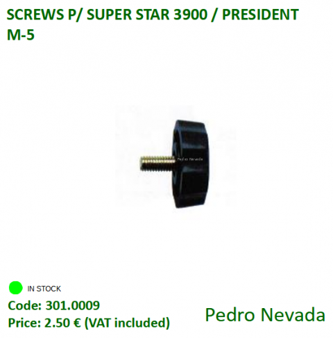 SCREWS F/ SUPER STAR 3900 / PRESIDENT - Pedro Nevada