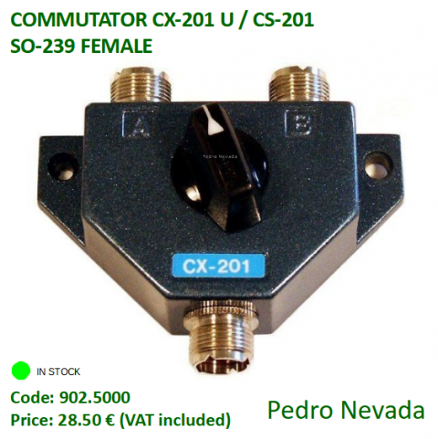 COMMUTATOR CX-201U / CS-201 SO-239 FEMALE - Pedro Nevada