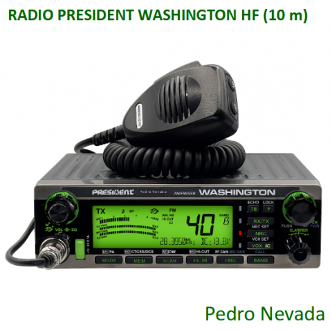 RADIO PRESIDENT WASHINGTON HF (10 m) - Pedro Nevada