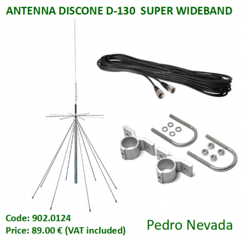 ANTENNA DISCONE D-130 - Pedro Nevada