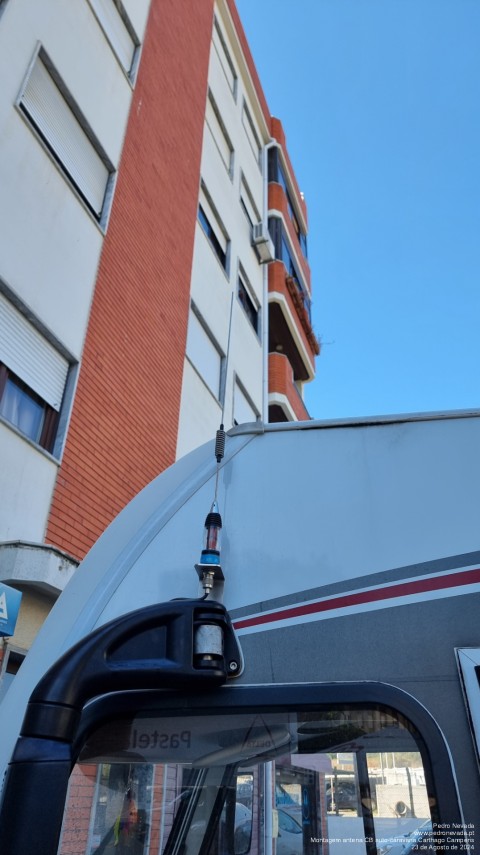 MOUNTING CB ANTENNA ON MOTORHOME CARTHAGO CAMPERIS - IMAGE 2 - Pedro Nevada