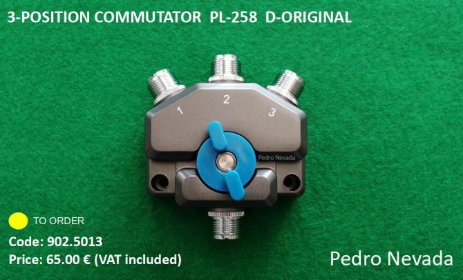 3-POSITION COMMUTATOR  PL-258  D-ORIGINAL - Pedro Nevada