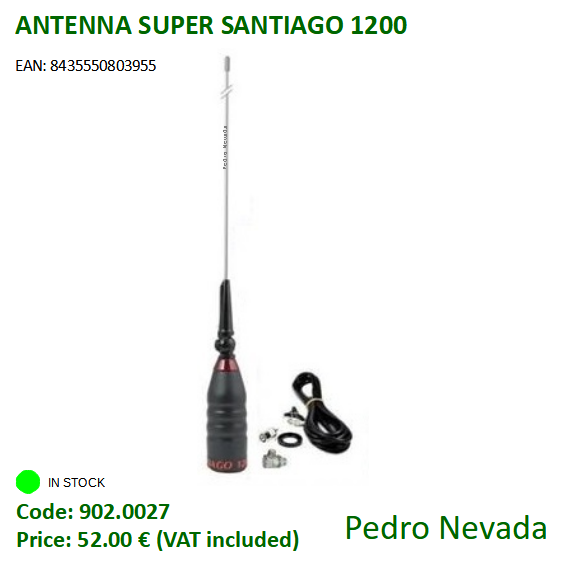 ANTENNA SUPER SANTIAGO 1200 - Pedro Nevada