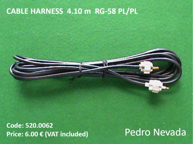CABLE HARNESS 4.10 m RG-58 PL/PL - Pedro Nevada